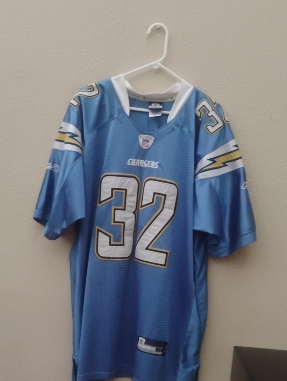 NFL Chargers #32 Light Blue Men’s Football Jersey